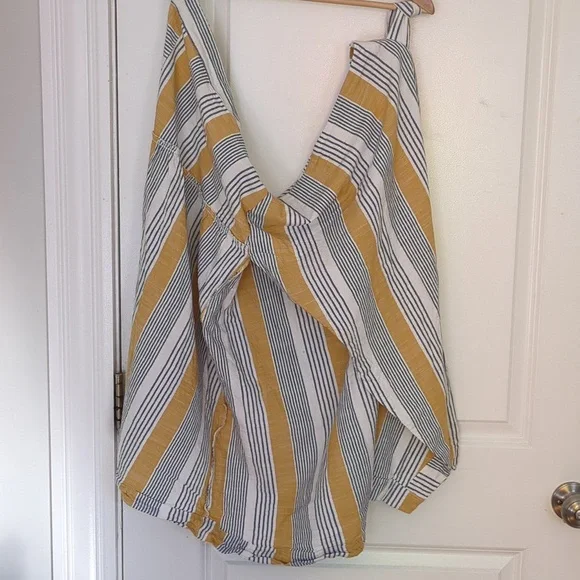 Maeve Striped Midi Laura Wrap Skirt Size 8 - Picture 4 of 8